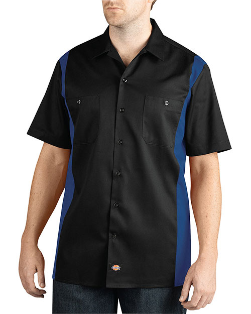 Dickies WS508 Men Two-Tone Short-Sleeve Work Shirt at GotApparel