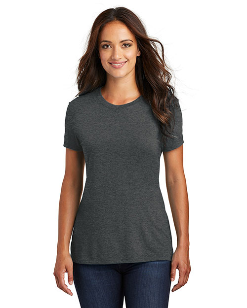 District Made DM130L Women Perfect Tri & Crew Tee at GotApparel