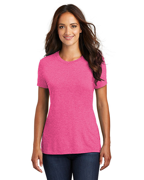 District Made DM130L Women Perfect Tri & Crew Tee at GotApparel