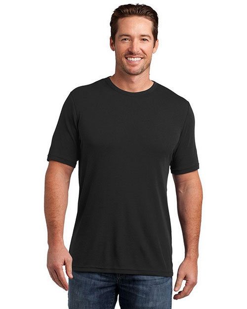 District Made DM300 Men Mini Rib Crew Tee at GotApparel