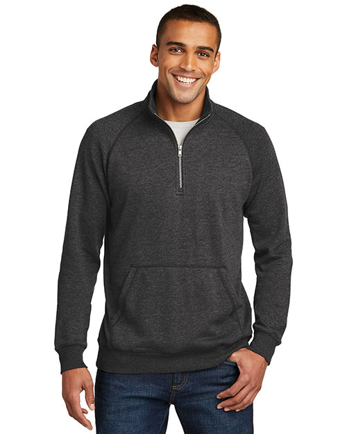 District Made DM392 Men Lightweight Fleece 1/4-Zip     at GotApparel