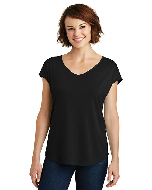 District Made DM416 Women   Drapey Cross-Back Tee at GotApparel