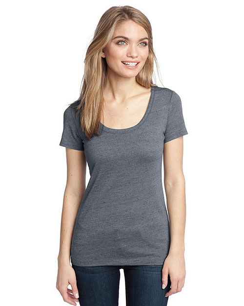 District Made DM471 Women Textured Scoop Tee at GotApparel