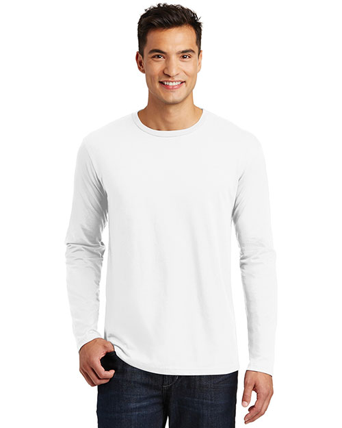 District Made DT105 Men Perfect Weight Long-Sleeve Tee at GotApparel