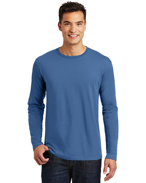 District Made DT105 Men Perfect Weight Long-Sleeve Tee at GotApparel