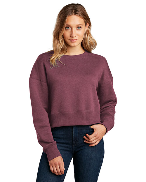 District ® Women's Perfect Weight ® Fleece Cropped Crew DT1105 at GotApparel