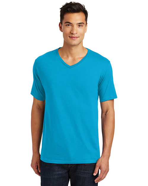 District Made DT1170 Men Perfect Weight V-Neck Tee at GotApparel