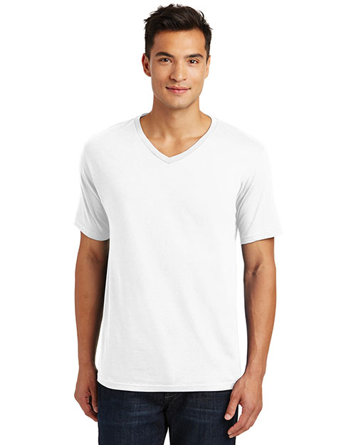 District Made DT1170 Men Perfect Weight V-Neck Tee at GotApparel