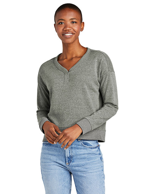 District Women's Perfect Tri Fleece V-Neck Sweatshirt DT1312 at GotApparel