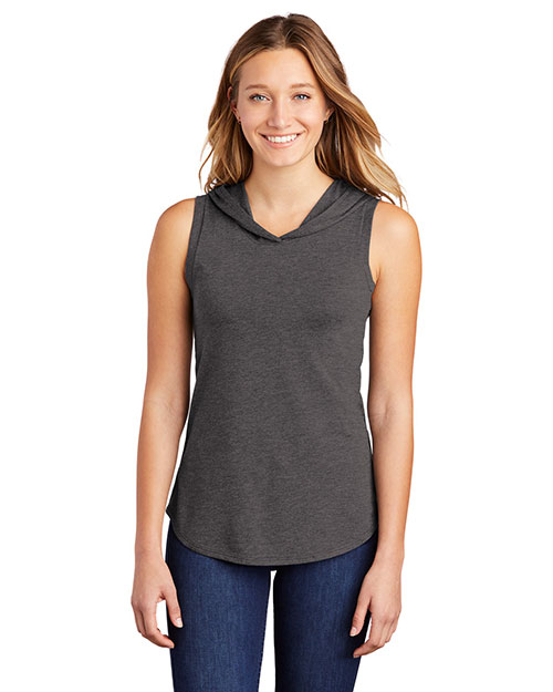 District DT1375 Women Perfect Tri ® Sleeveless Hoodie at GotApparel