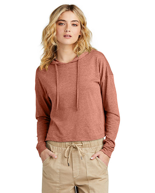 District DT1390L Women's Perfect Tri Midi Long Sleeve Hoodie at GotApparel