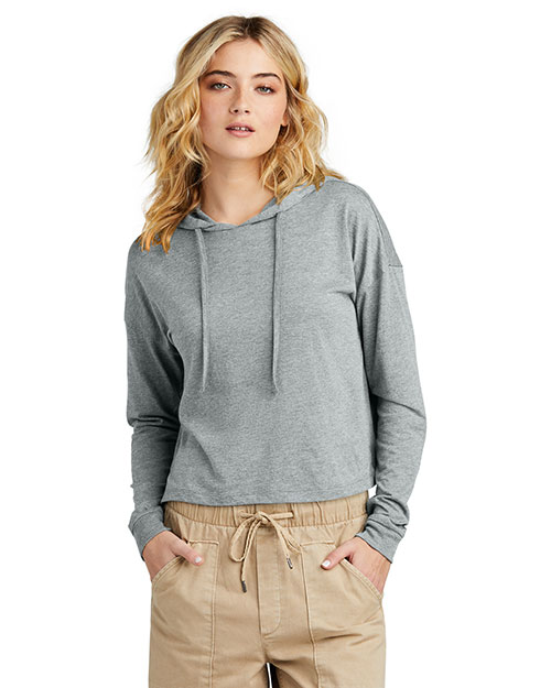 District DT1390L Women's Perfect Tri Midi Long Sleeve Hoodie at GotApparel