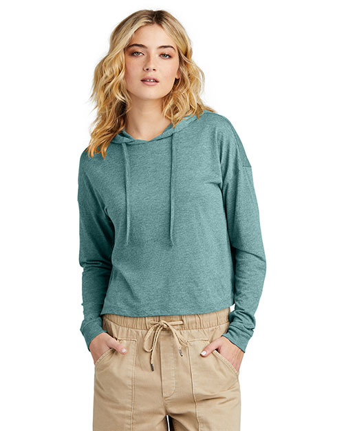 District DT1390L Women's Perfect Tri Midi Long Sleeve Hoodie at GotApparel