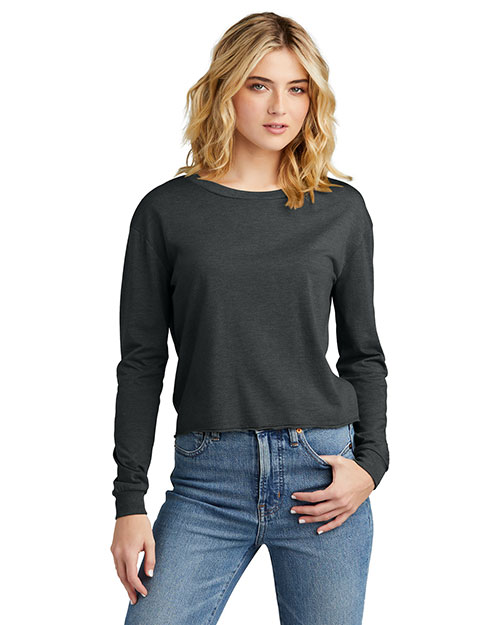 District Women's Perfect Tri Midi Long Sleeve Tee DT141 at GotApparel