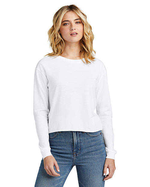 District Women's Perfect Tri Midi Long Sleeve Tee DT141 at GotApparel