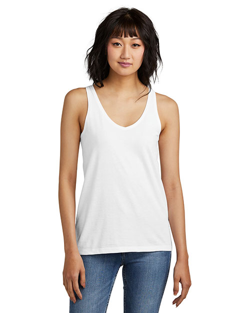 District ®  Women's Perfect Blend ®  CVC V-Neck Tank DT154 at GotApparel