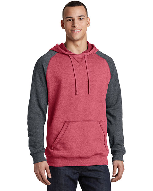 District DT196 Adult Lightweight Fleece Raglan Hoodie at GotApparel