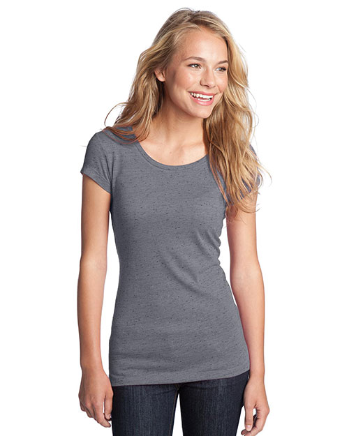 District DT270 Women Textured Girly Crew Tee at GotApparel