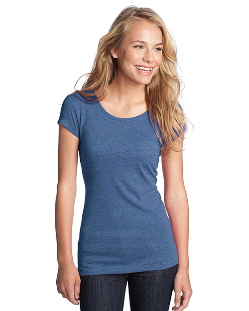 District DT270 Women Textured Girly Crew Tee at GotApparel
