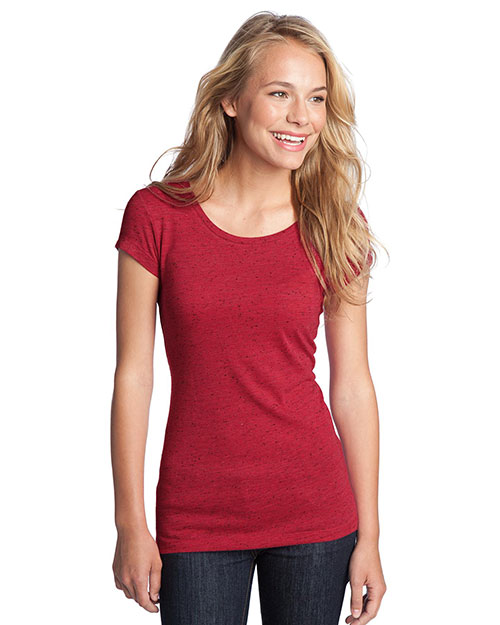 District DT270 Women Textured Girly Crew Tee at GotApparel