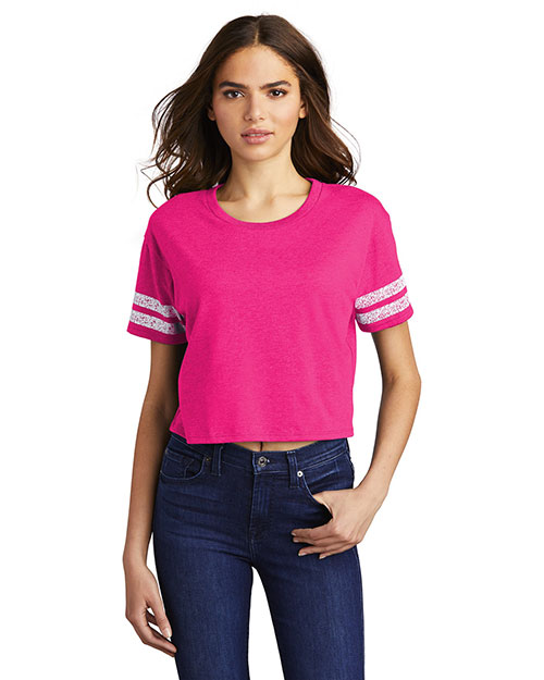 District DT488 Women Scorecard Crop Tee at GotApparel