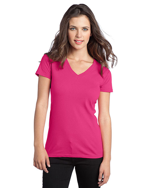 District DT5501 Women The V-Neck Concert Tee at GotApparel
