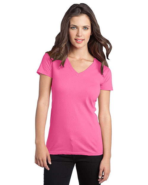 District DT5501 Women The V-Neck Concert Tee at GotApparel