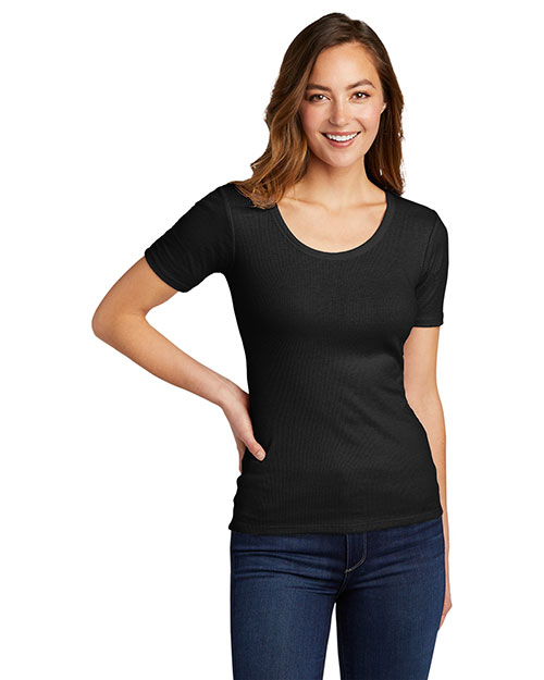 District® Women's V.I.T.™rib Scoop Neck Tee DT6020 at GotApparel