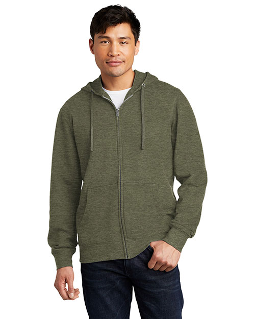 District DT6102 Men ® V.I.T.™fleece Full-Zip Hoodie at GotApparel