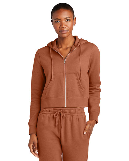 District Women's V.I.T. Fleece Full-Zip Hoodie DT6103 at GotApparel