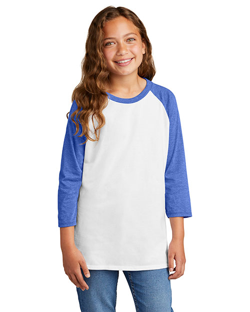 District Youth DT6210Y Boys Very Important Tee 3/4-Sleeve Raglan at GotApparel