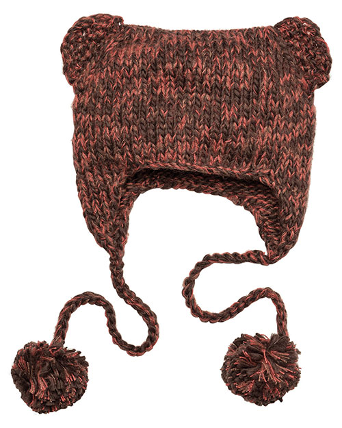 District DT626 Men Hand Knit CatEared Beanie at GotApparel