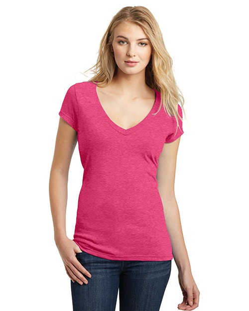 District DT6502 Women Very Important Tee  Deep V-Neck at GotApparel