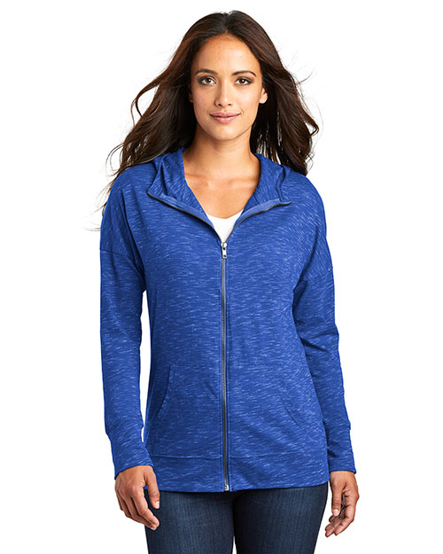 District DT665 Women Medal Full-Zip Hoodie at GotApparel