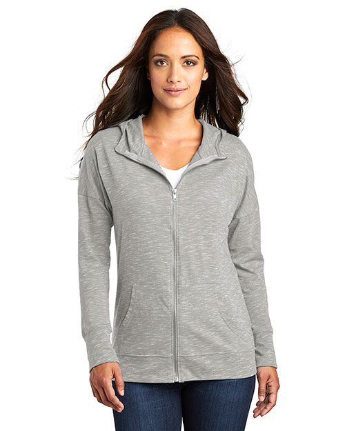 District DT665 Women Medal Full-Zip Hoodie at GotApparel