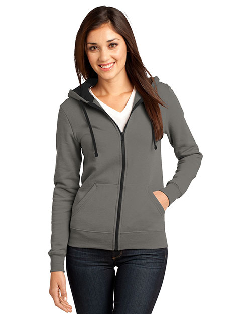 District DT801 Women The Concert Fleece Full-Zip Hoodie at GotApparel