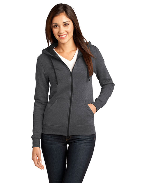 District DT801 Women The Concert Fleece  Full-Zip Hoodie at GotApparel