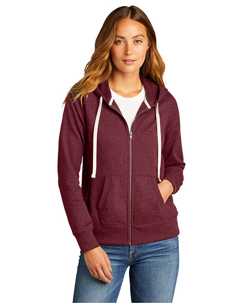 District® Women's Re-Fleece™full-Zip Hoodie DT8103 at GotApparel