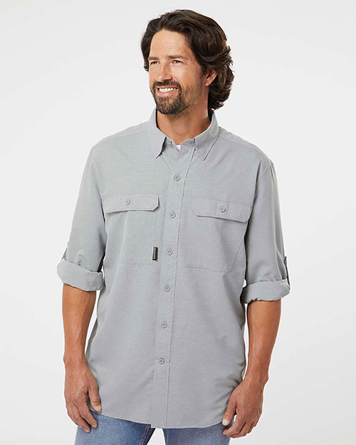 Dri Duck 4441 Men's Crossroad Woven Shirt at GotApparel