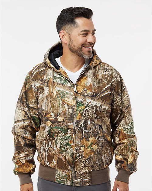 Dri Duck 5034T Men's Laramie Canvas Hooded Jacket at GotApparel