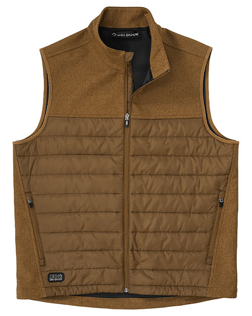 Custom Embroidered Dri Duck 5318 Men Summit Puffer Body Softshell Vest at GotApparel