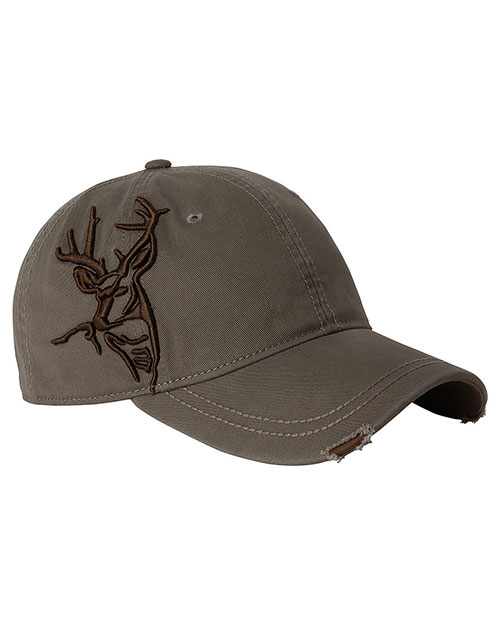 Dri Duck DI3307 Brushed Cotton Twill Buck 3D Cap at GotApparel