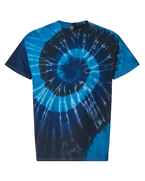 Dyenomite 200MS Girls Multi-Color Spiral Short Sleeve T-Shirt at GotApparel