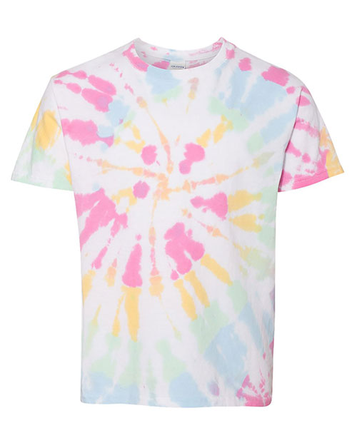 Dyenomite 20BSC Boys Youth Summer Camp Tie-Dyed T-Shirt at GotApparel
