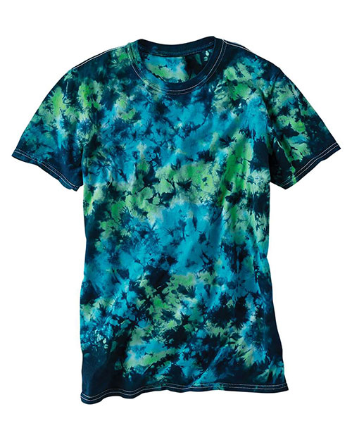 Dyenomite 640LM Men LaMer Over-Dyed Crinkle Tie-Dyed T-Shirt at GotApparel