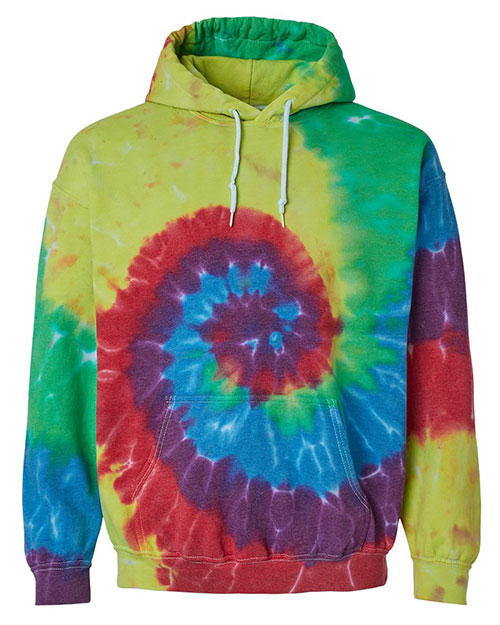 Dyenomite 680VR Women Blended Hooded Tie-Dyed Sweatshirt at GotApparel