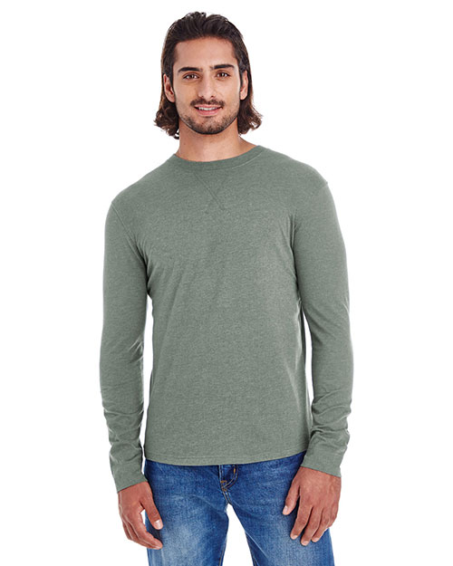 Custom Embroidered Econscious EC1588 Men Heather Sueded Long-Sleeve Jersey at GotApparel