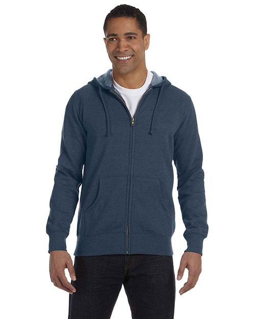 Custom Embroidered Econscious EC5680 Men 7 Oz. Organic/Recycled Heathered Full-Zip Hood at GotApparel