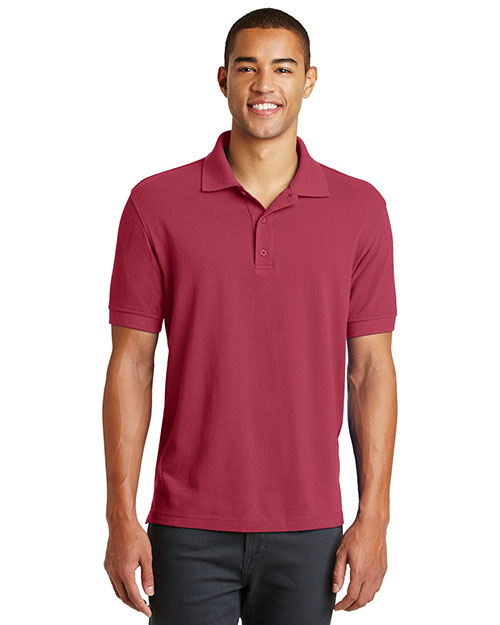 Eddie Bauer EB100 Men 6.5 oz Cotton Pique Polo at GotApparel