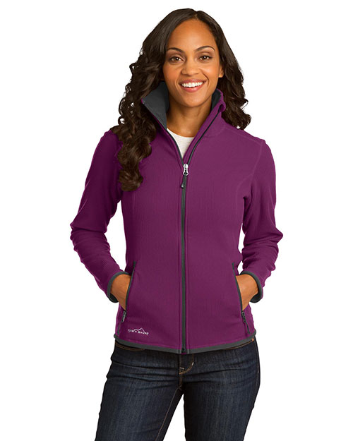 Custom Embroidered Eddie Bauer EB223 Full Zip Vertical Fleece Jacket at GotApparel